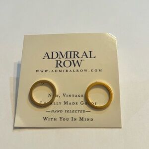 Admiral Row Gold Stud Circle Earrings